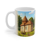 Kubek ceramiczny "Atlas Historii" - Huta Różaniecka, murowana cerkiew