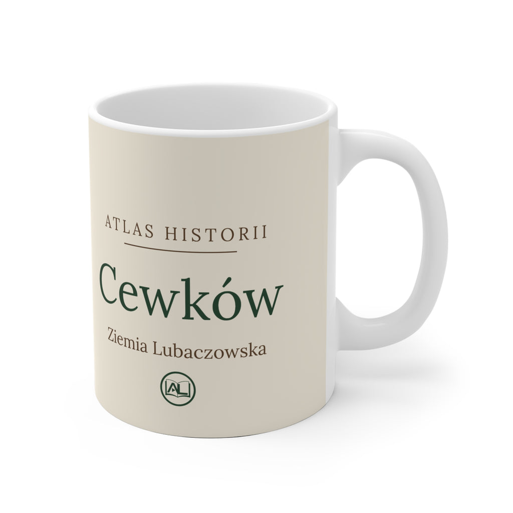 Kubek ceramiczny "Atlas Historii" - Cewków, drewniana cerkiew