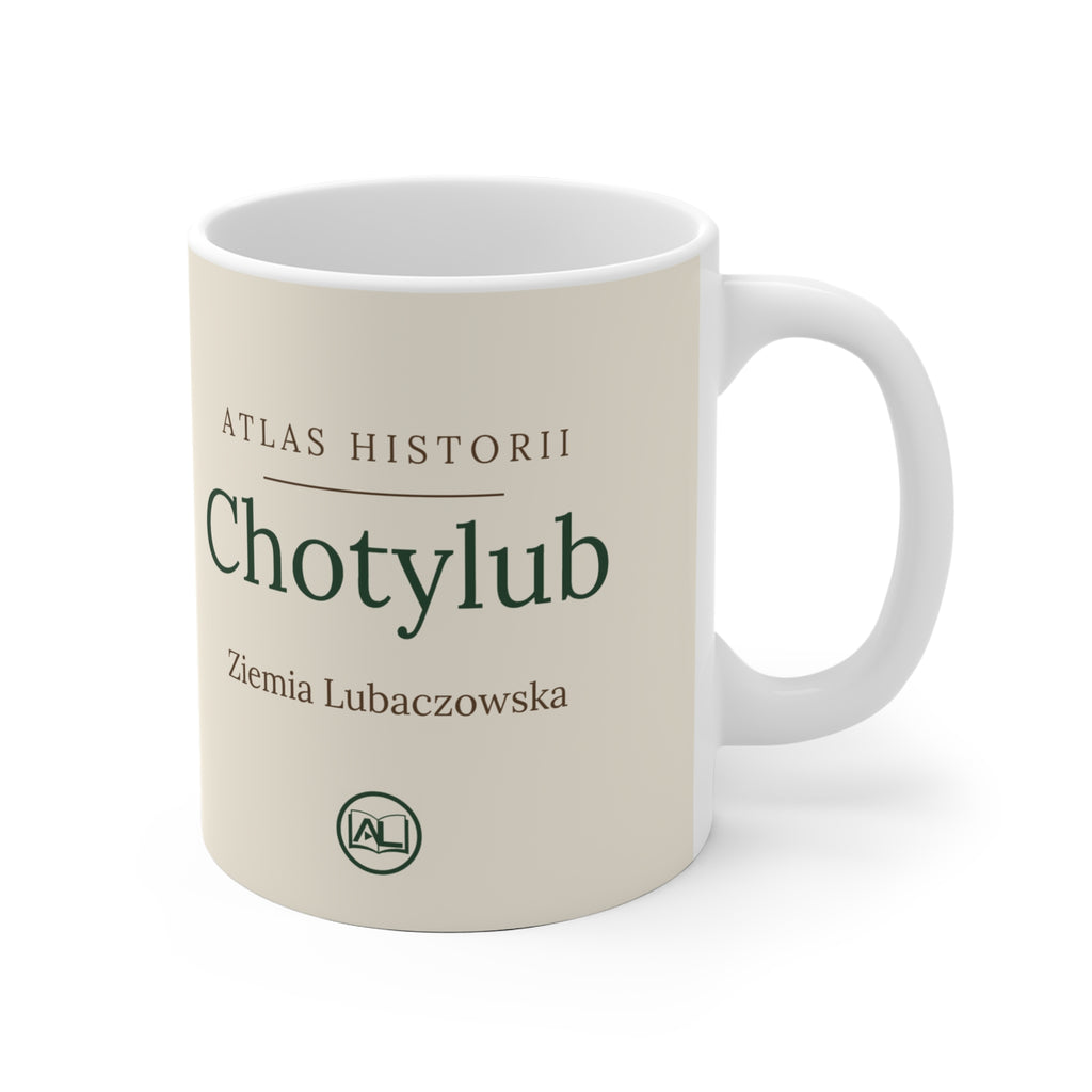 Kubek ceramiczny "Atlas Historii" - Chotylub, drewniana cerkiew