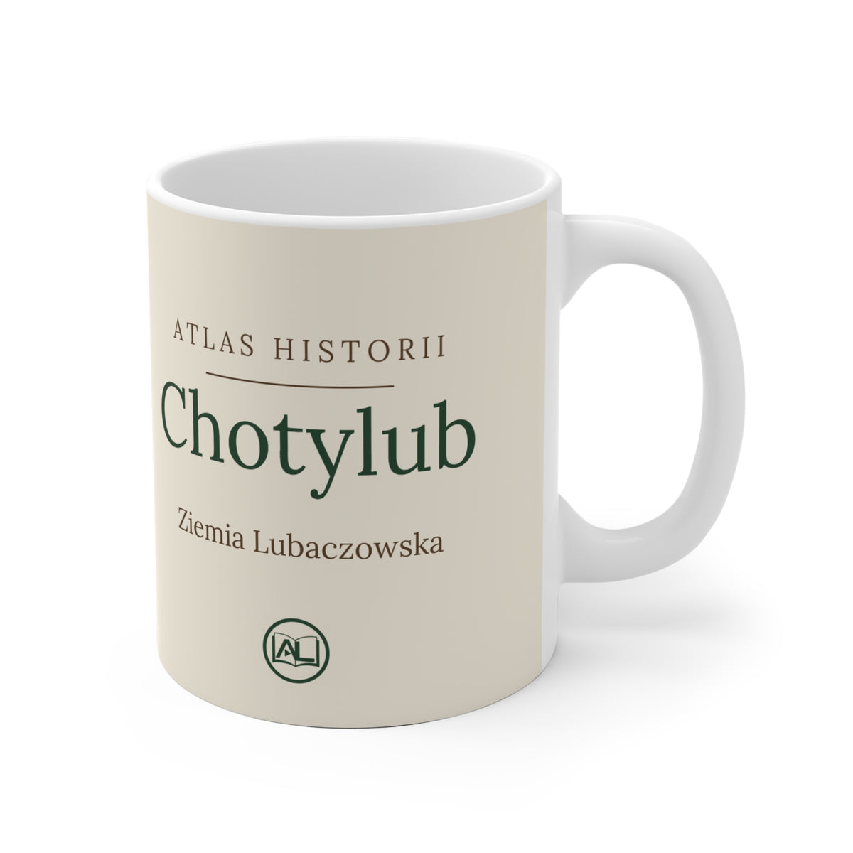 Kubek ceramiczny "Atlas Historii" - Chotylub, drewniana cerkiew