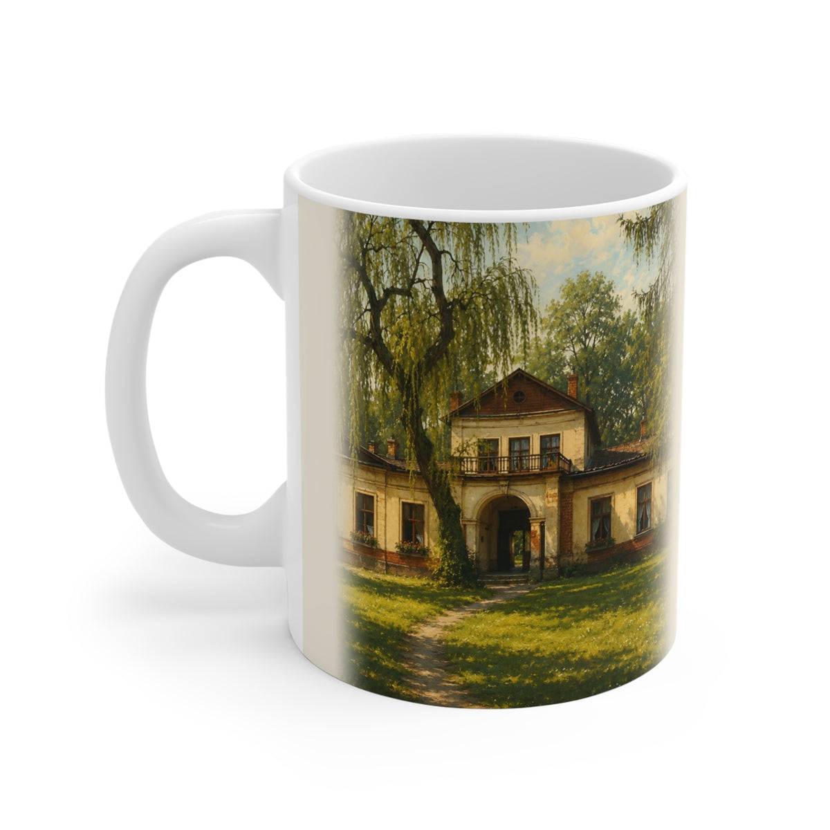 Kubek ceramiczny "Atlas Historii" - Nowe Sioło, dworek