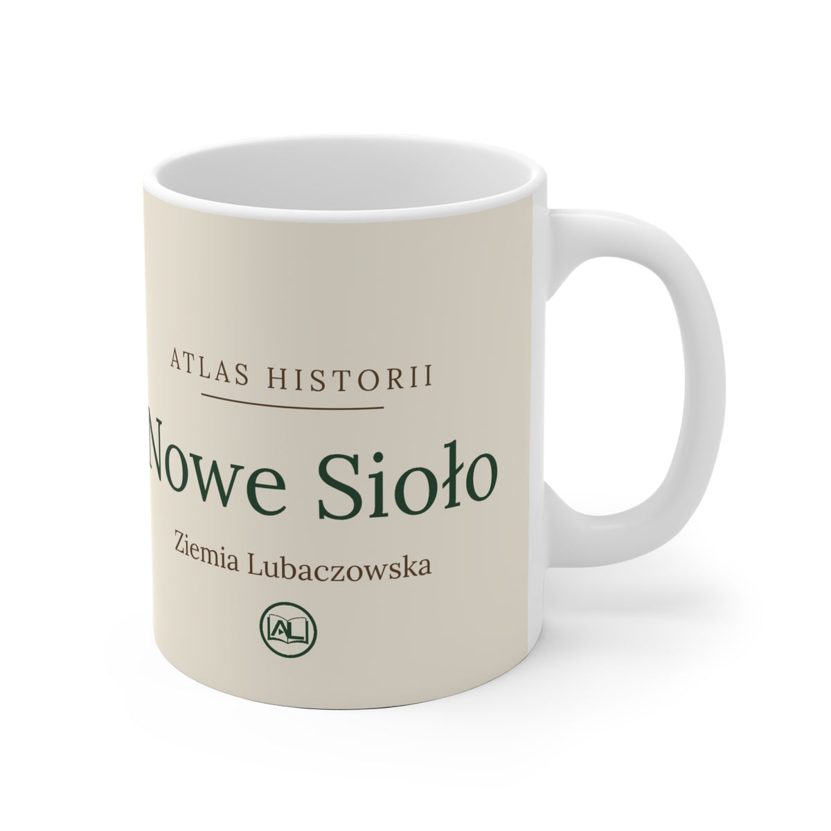 Kubek ceramiczny "Atlas Historii" - Nowe Sioło, dworek