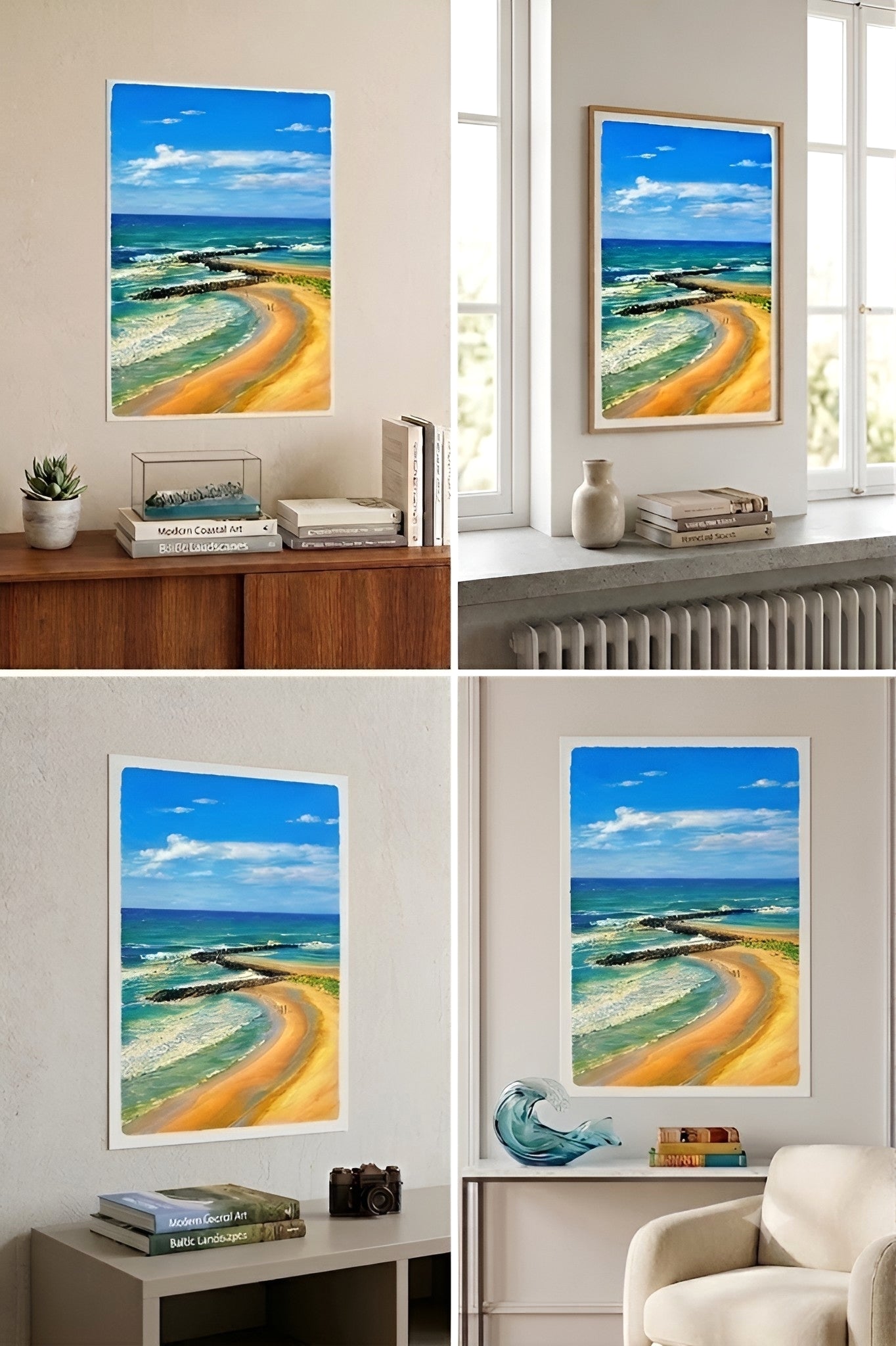Plakat Podcast Na Fali - Falochron i plaża Jarosławiec