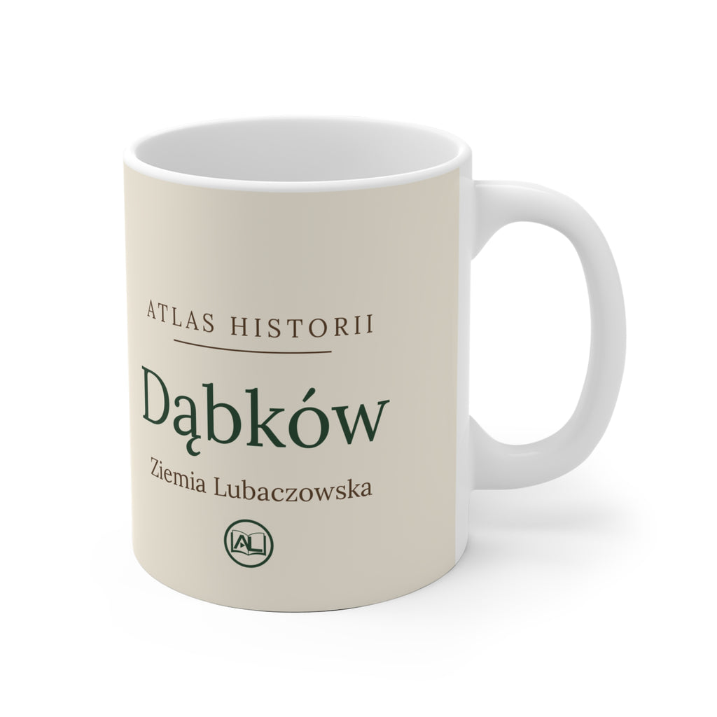 Kubek ceramiczny "Atlas Historii" - Dąbków, kościół